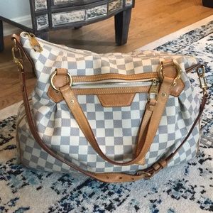 Authentic Louis Vuitton Damier Azur shoulder bag